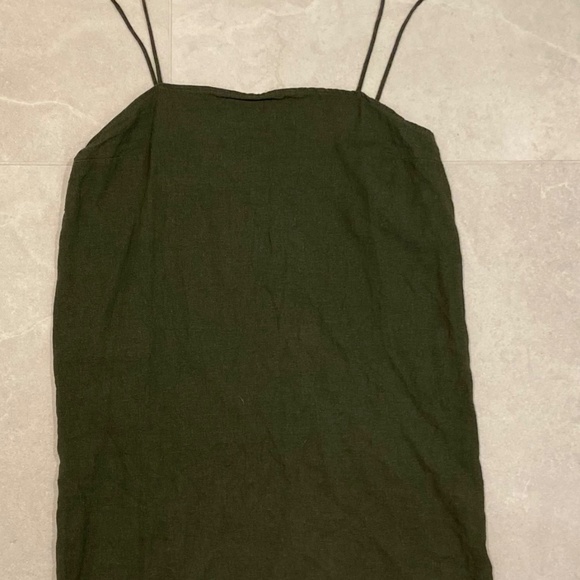 Urban Renewal Remnants Linen Tie Shoulder Dress - Picture 3 of 5